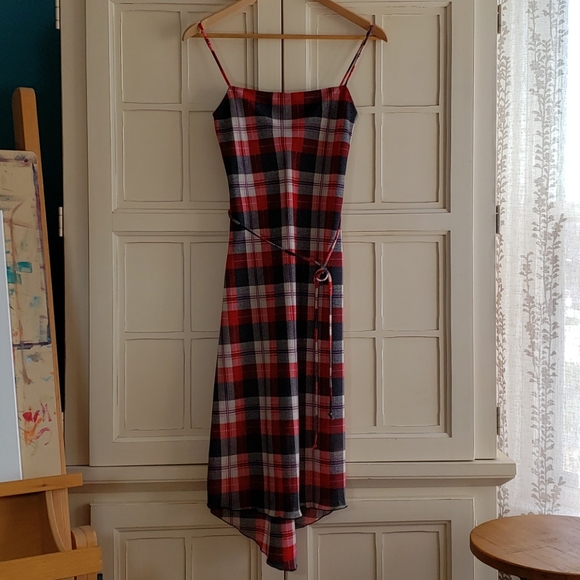 Jodi Kristopher Dresses & Skirts - 90s Vintage Jodi Kristopher Edgy Hi-Lo Plaid Dress